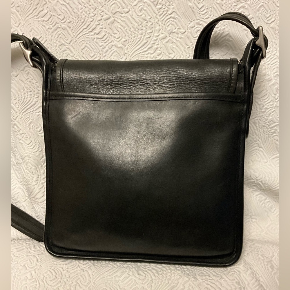 Coach Vintage Legacy Flap Black Leather Bag Purse Handbag Crossbody 9144 - Picture 2 of 16
